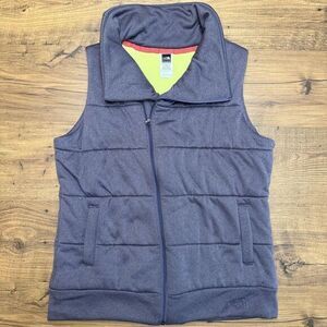 The North Face Womens Large Quilted Puffer Vest‎ Darella Full Zip High Collar